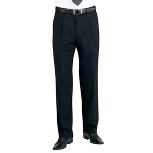 Regular Fit Imola Black Wool Blend Suit Trousers