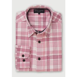 Tailored Fit Rose Check Cotton Shirt