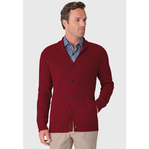 Browning Claret Shawl Collar Cardigan