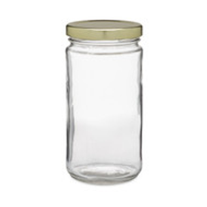 12 oz Clear Glass Paragon Jars (Gold Lug Cap) - 6240B53
