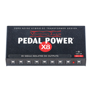 Voodoo Lab Pedal Power X8 8 Outlet Isolated Pedal Power Supply for 9 Volt Pedals