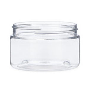 4 oz Clear PET Plastic Straight Sided Jars (Cap Not Included) - 2852B03-BCLR