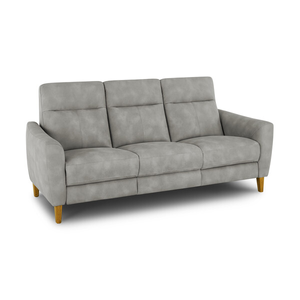 Dylan 3 Seater Sofa in Oxford Grey Fabric