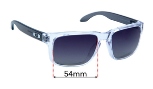 Sunglass Fix Replacement Lenses for Oakley Holbrook Rx OX8156 - 54mm Wide