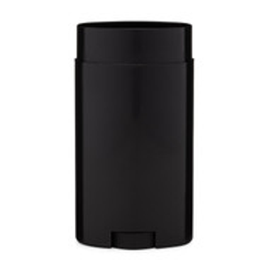 2.65 oz Black PP Plastic Deodorant Stick (Cap Not Included) - 1124B01-BBLK