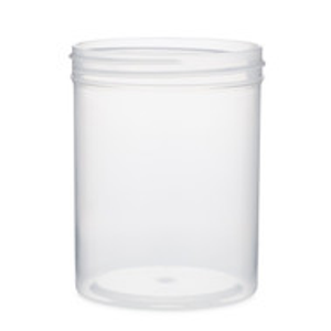 8 oz Natural PP Plastic Straight Sided Jars (Tall) - Cap Not Included - 2811B13-BNAT