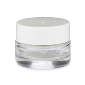0.25 oz Clear Glass Lip Balm Jars (White PP Cap) - LB4