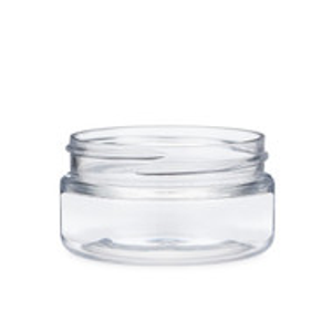 2 oz Clear PET Plastic Straight Sided Jars (Cap Not Included) - 2852B01-BCLR