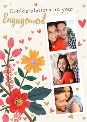Damien Barlow Photo Upload Congratulations Engagement Card
