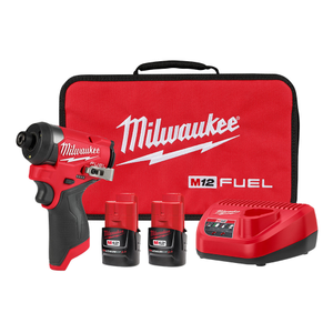 Milwaukee MIL-3453-22 M12 FUEL 1/4in Hex Impact Driver 2.0Ah Kit