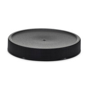 70-400 Black PP Ribbed Flat Caps (Unlined) - LP70BLK
