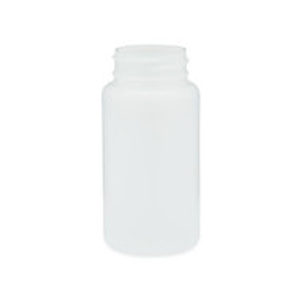 4 oz Natural HDPE Plastic Wide Mouth Packer Bottles (Cap Not Included) - 36004-B