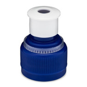28 mm Blue PP Plastic Tamper-Evident Sport Caps - 4691C06