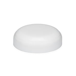 58-400 White PP Plastic Domed Screw Top Caps - DC58