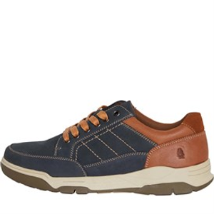 Hush Puppies Mens Finley Lace Shoes Navy/Tan