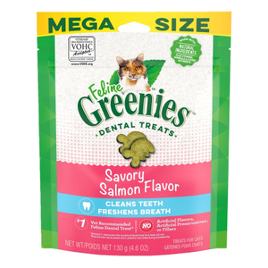 Greenies Cat Dental Treats Savory Salmon 130g