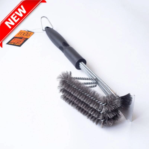 Texas Club Brush with scraper, 44 cm