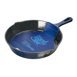 Grand Feu Blue Enamelled Cast Iron frying pan, Ø 25cm.