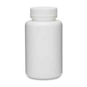 5 oz White HDPE Wide Mouth Packer Bottles (White Screw Top Cap) - 36105