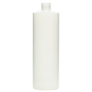 16 oz Natural HDPE Plastic Cylinder Bottles (Cap Not Included) - 3560B21-BNAT