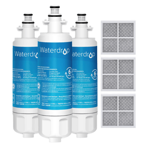 Waterdrop Replacement for LG® LT700P® ADQ36006101 Refrigerator Water Filter and LT120F® Air Filter