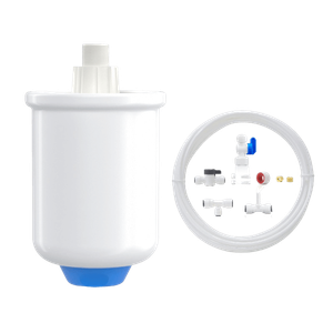 Connect RO System to Refrigerator - Waterdrop PMT Small Water Pressure Tank for Smart Reverse Osmosis, with 1/4" Water Tubing