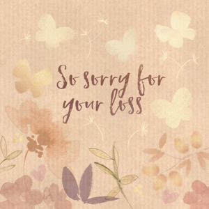 Moonpig Floral So Sorry For Your Loss Card