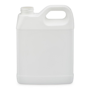 32 oz White HDPE Plastic Fluorinated Barrier F-Style Bottles (Cap Not Included) - 4555B03-B