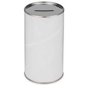3in X 5.5in Cardboard Reusable Coin Collection Cans - F94