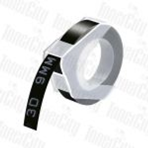 Compatible 1-Pack Dymo 1741670 Black Embossing Label Cassette 9mm x 3m