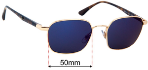 Sunglass Fix Replacement Lenses for Ray-Ban RB3664 - 50mm Wide