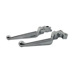 Doss Wide Blade Brake & Clutch Levers In Chrome For 96-17 Dyna, 96-14 Softail, 96-07 Touring & 96-03 Sportster Motorcycles (Excl. 08-15 FLT & 2015 Softail) (20-267)