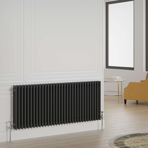 Horizontal Column Radiator – Black – GLO Kensington