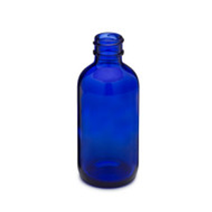 2 oz Cobalt Blue Glass Boston Round Bottles *Value Pack* - 4998B35VAL