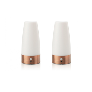 Auraglow Wireless PIR Motion Sensor Hallway Night Light-Round-2 Pack-Battery Operated