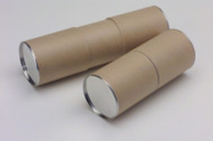 2.5in X 6.5in Cardboard Sleeve Cap Specialty Mailer Tubes - F90