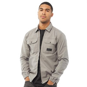Closure London Mens Utility Overshirt Charcoal