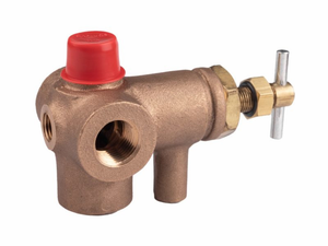 Pressure Control Valve w/ Multiple Ports, DX Series w/ 3 ports Brass 1/2"