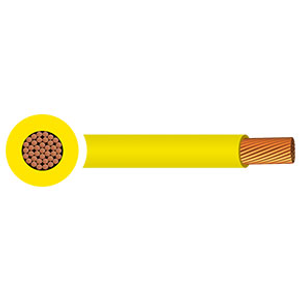 Tri-rated Cable Single Core 0.5mm² Yellow PVC 100m Reel