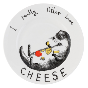 'I Really Otter Have Cheese' Side Plate (one size)