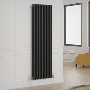 Vertical Column Radiator – Black – GLO Kensington