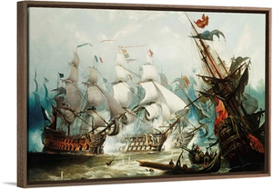 The Battle Of Trafalgar By John Callow