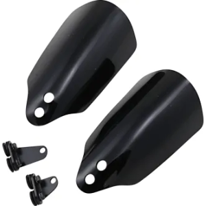 Memphis Shades Black Hand Guards For Harley Davidson 1999-2007 FLHR Road King, 2000-2014 FXST/FLST, 1996-2017 Dyna (Excl. 2016-2017 FXDLS) & 1996-2003 Sportster Models (MEB7215)