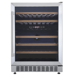 46 Bottle Stainless Steel Dual Zone Wine Cooler