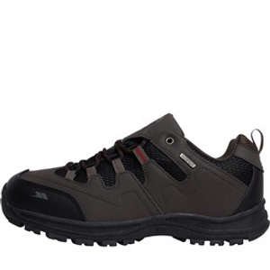 Trespass Mens Finley Low Waterproof Walking Shoes Coffee/Rust