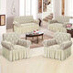 Elegant Stretch Cover/valance- 3-Seater - Bei