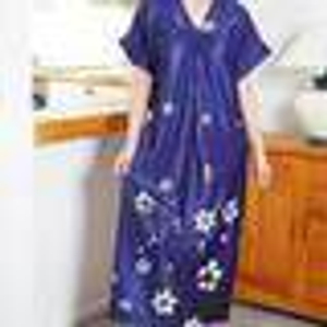 Zip Front Kaftan Navy S/M (10-12)