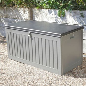 Outdoor Garden Storage Box (black + grey)