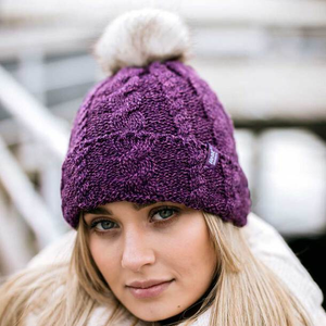 Easylife Womens Thermal Beanie Hat in Black