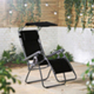 Deluxe Garden Recliner - Navy